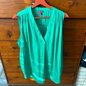 Vince Camuto 2x plus blouse green sleeveless